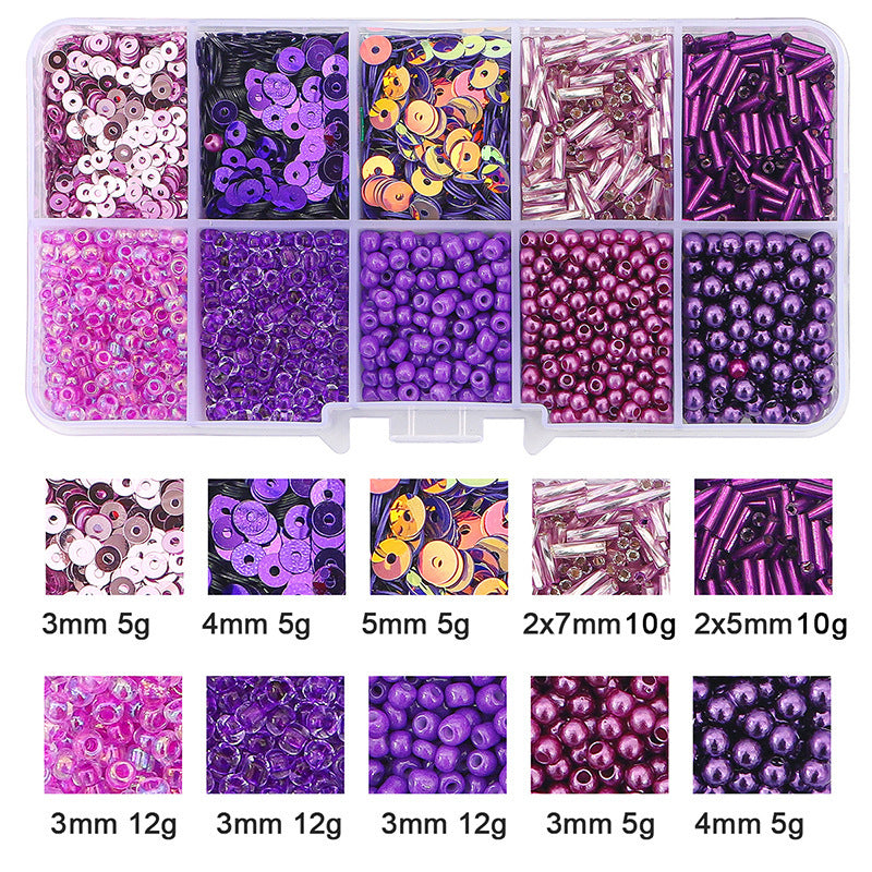 Glass Beads Handmade Diy Same Color Sequin Beads