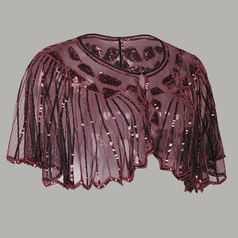 Robe de soirée à sequins et dentelle