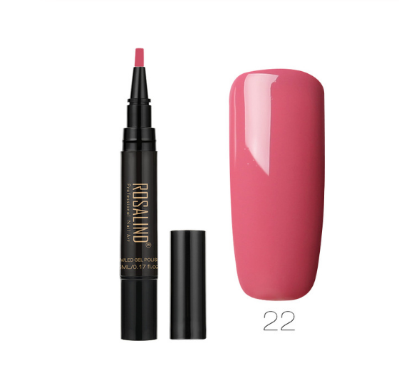 5ml Solid Color Nail Art Pen Nail Glue for Nail Art - Fashionner