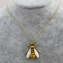 Bee pendant necklace