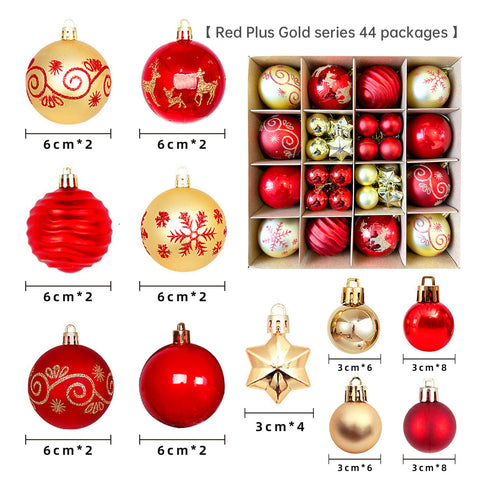 Décoration de Noël 6cm boule électrolytique boule en plastique boule peinte de forme spéciale cadeau de boule de Noël pendentif de sapin de Noël