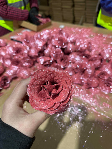 Bouquet de mariée personnalisé de la Saint-Valentin avec fleurs fraîches éternelles