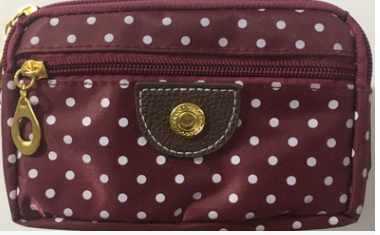 Canvas handbags handbags Korean version of the three-zipper multi-layer wallet hand bag packet phone change - Fashionner