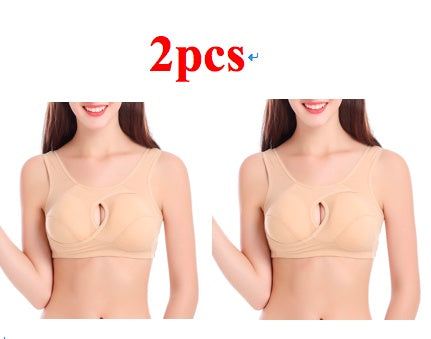 Soutien-gorge Grande Taille pour Femmes, Coton Anti-Choc, Haut de Nuit, Sans Boucles, Lingerie Sans Armature avec Coussinets Amovibles