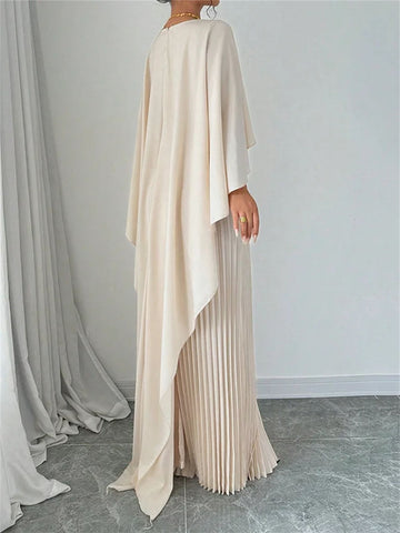 Women's Loose Batwing Sleeve Dress Fashion Casual Mid-Length Summer Dresses