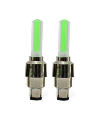 Neon Lights Tyre Wheel Valve Cap Light LED Car Tire Valve Caps Air Cover Tire Rim Valve Wheel Stem Cap Bike Light - Fashionner