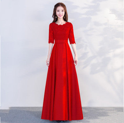 Medium sleeve Bridesmaid Dress