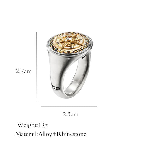 Bague de couple créative avec le mot riz