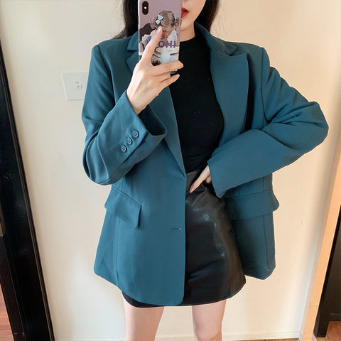 Blazer rétro de style britannique pour femme