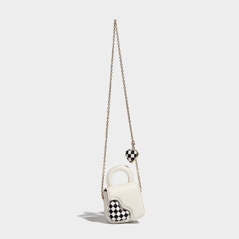 Sac bandoulière croisé pour femme Chain Love à texture avancée