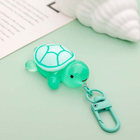 Porte-clés Petite Tortue Lumineuse Pendentif Mignon