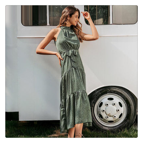 Printed midi dress