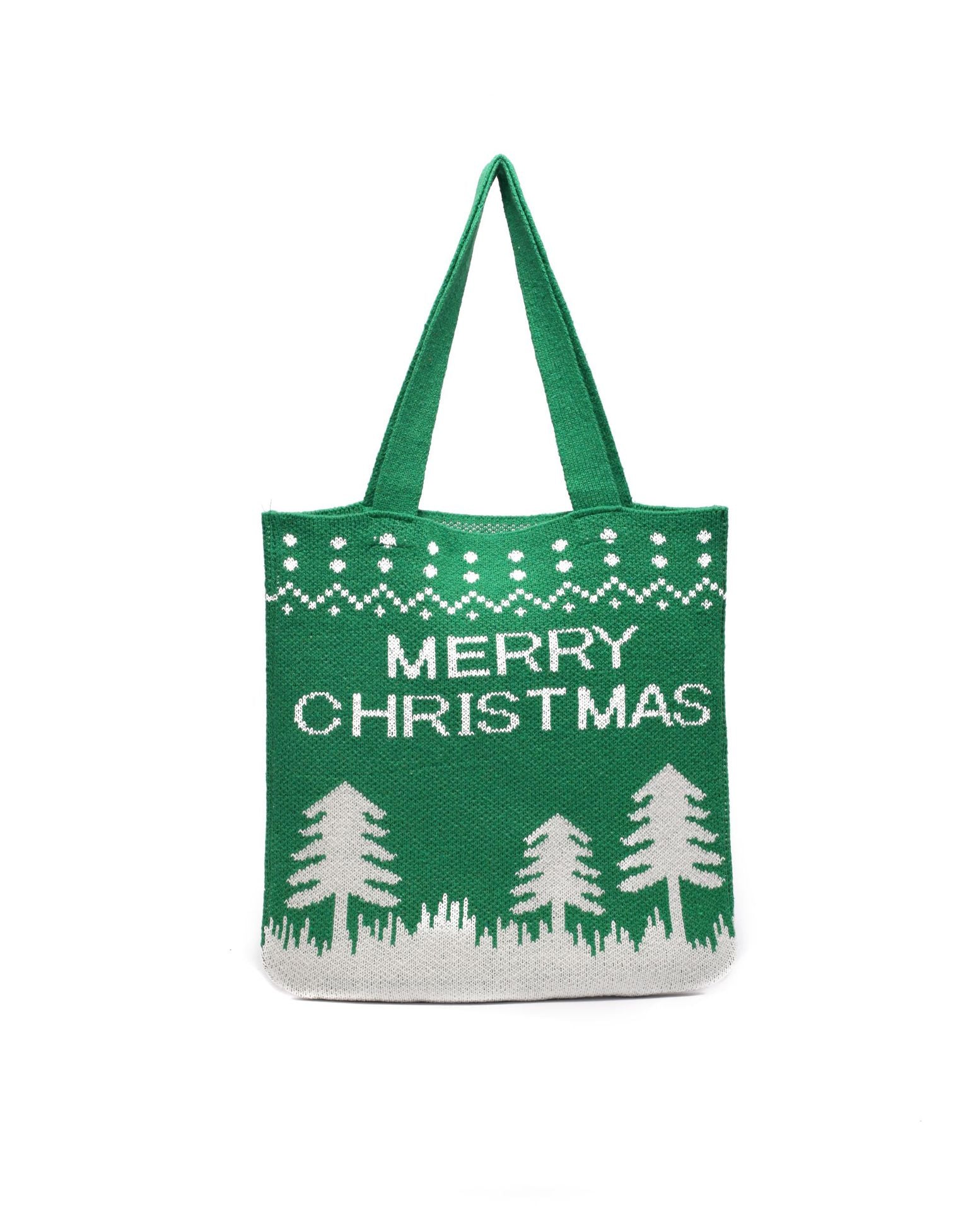 Hand-held knitted wool handbags - Fashionner