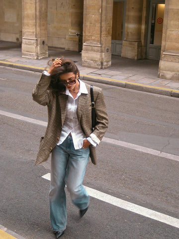 Blazer élégant à carreaux