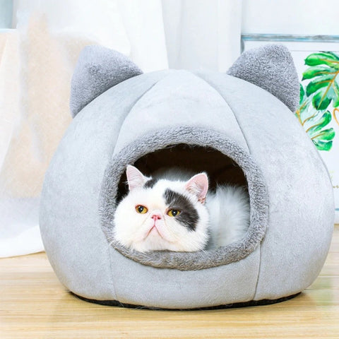 Nid pour chat avec tapis de couchage amovible et lavable