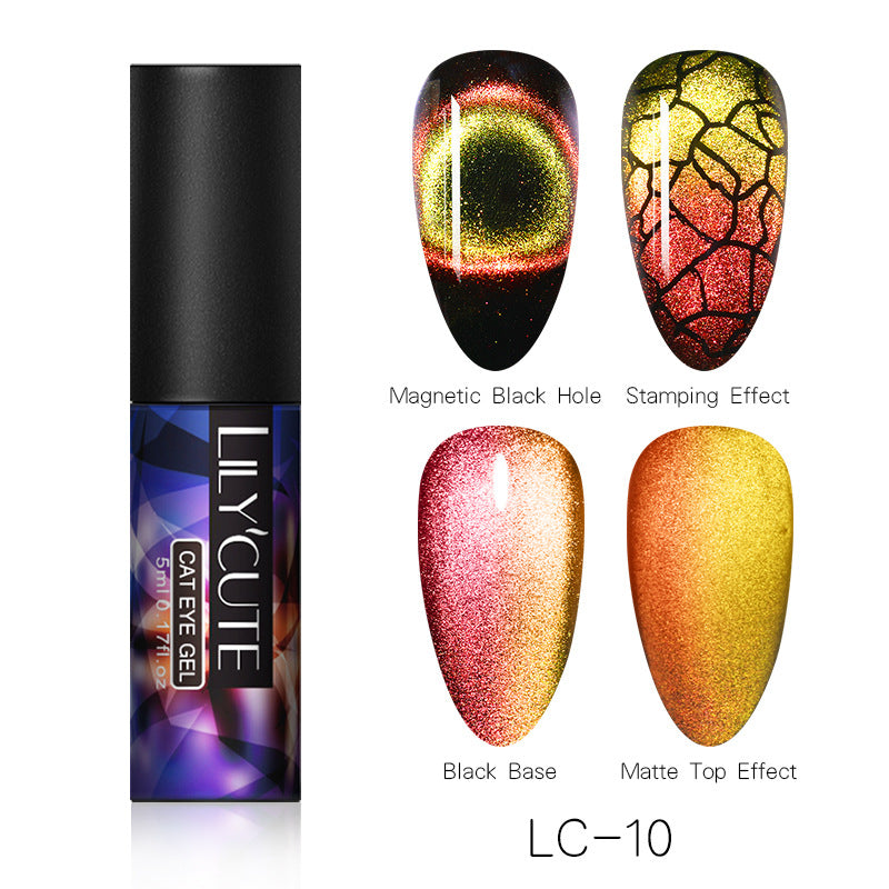 Magic Wide Cat Eye Nail Polish - Fashionner