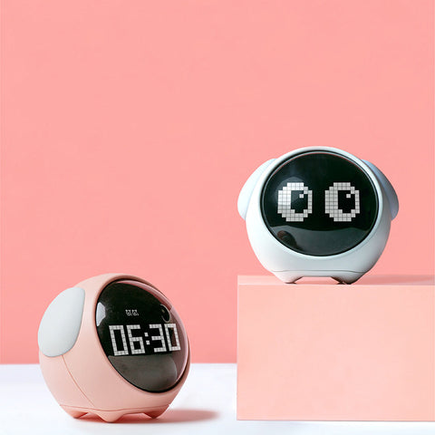 Réveil à expression, horloge électronique, veilleuse LED