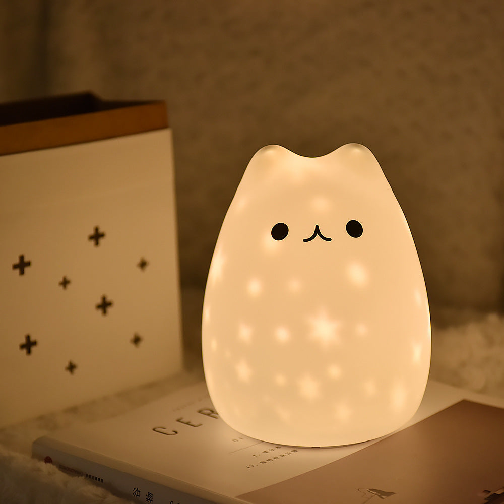 LED projection silicone night light
