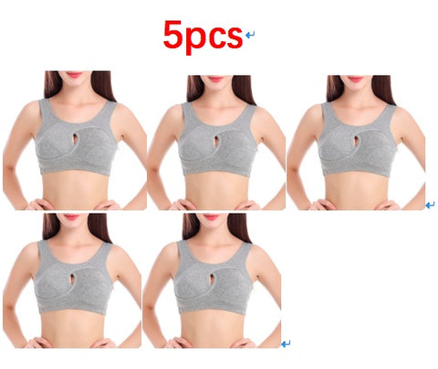 Soutien-gorge Grande Taille pour Femmes, Coton Anti-Choc, Haut de Nuit, Sans Boucles, Lingerie Sans Armature avec Coussinets Amovibles
