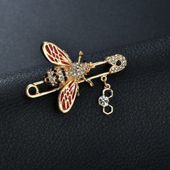 Personalized bee brooch