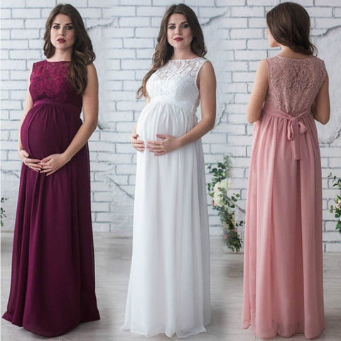 Buy Lace Sleeveless Maternity Dress online at Fashionner.