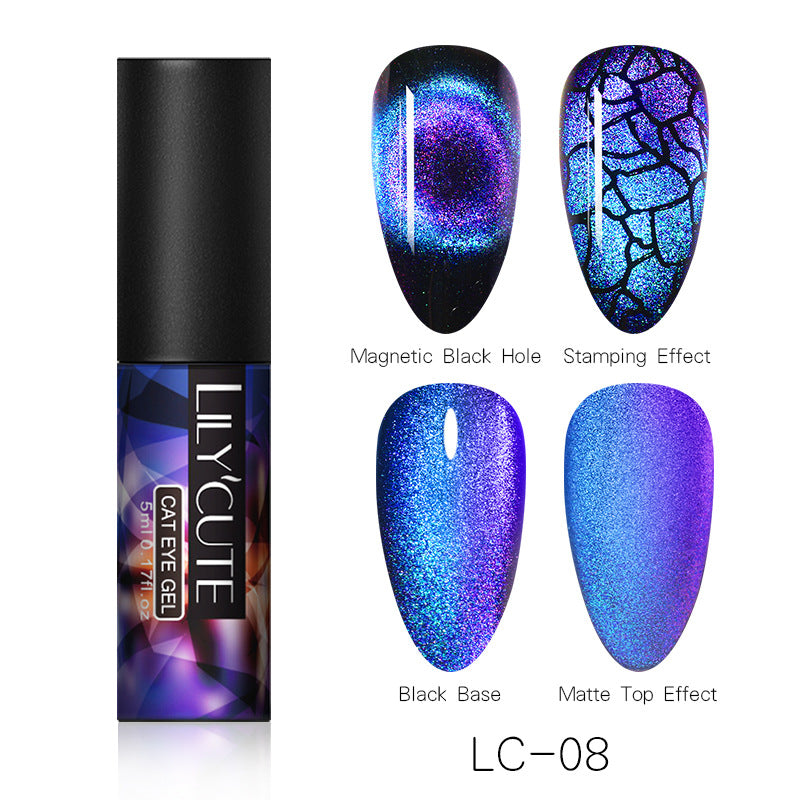 Magic Wide Cat Eye Nail Polish - Fashionner