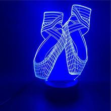 Ballet 3D Night Light Led Colorful Smart Remote Control
