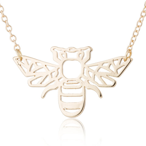 Collier abeille creuse personnalisé