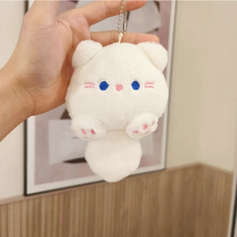Creak Kitten Plush Doll Creative Schoolbag Keychain Pendant