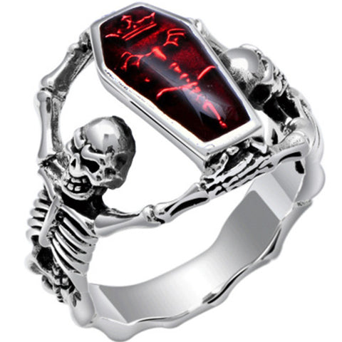 Bague tête de chauve-souris vampire