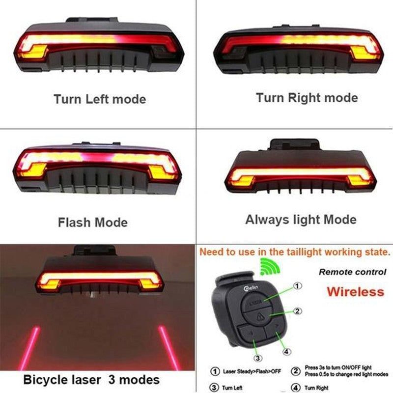 Smart LED Wireless Tail Light - Fashionner
