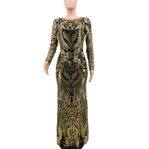 Robe de soirée à sequins