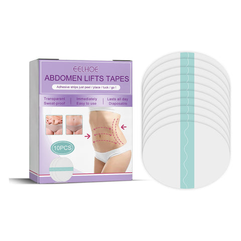 Eelhoe Bandes tenseurs pour l'abdomen, coussinet anti-rides pour le ventre, soin de la peau facile à utiliser