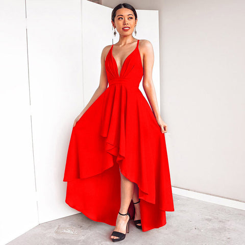Robe de soirée à lacets