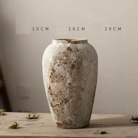 Vase en céramique hydroponique à motif chiné, style ancien, nouveau, chinois, japonais, silencieux, pour décoration de couloir, meuble TV, arrangement floral