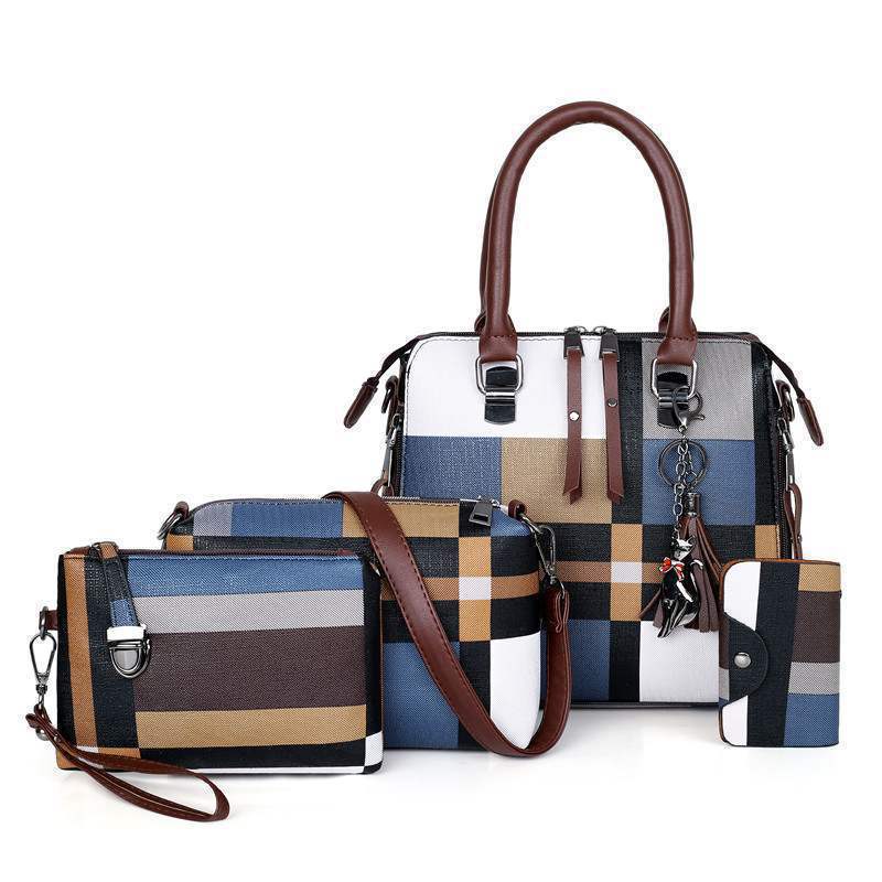 New Luxury Handbags Plaid Women Bags Designer - Fashionner