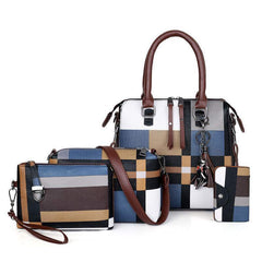 New Luxury Handbags Plaid Women Bags Designer - Fashionner