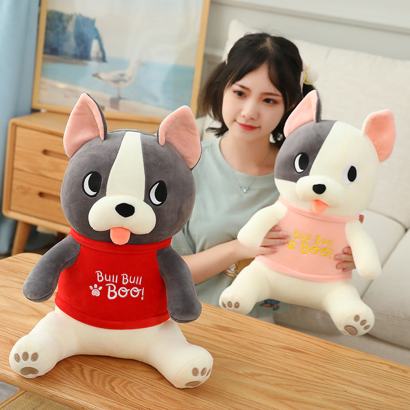Bulldog plush toy doll