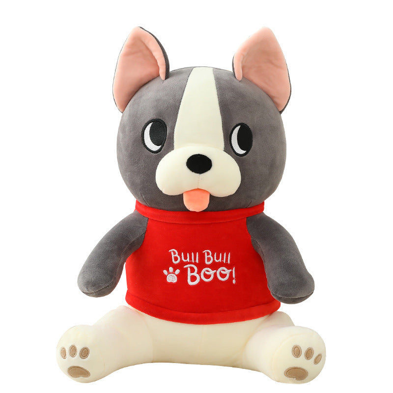 Bulldog plush toy doll