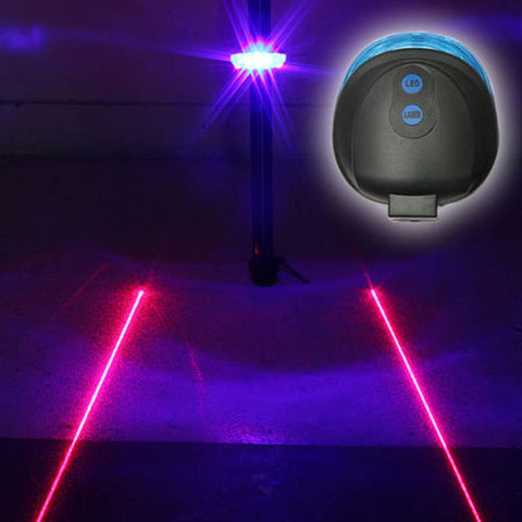 Bicycle Tail Light (5LED+2Laser) - Fashionner