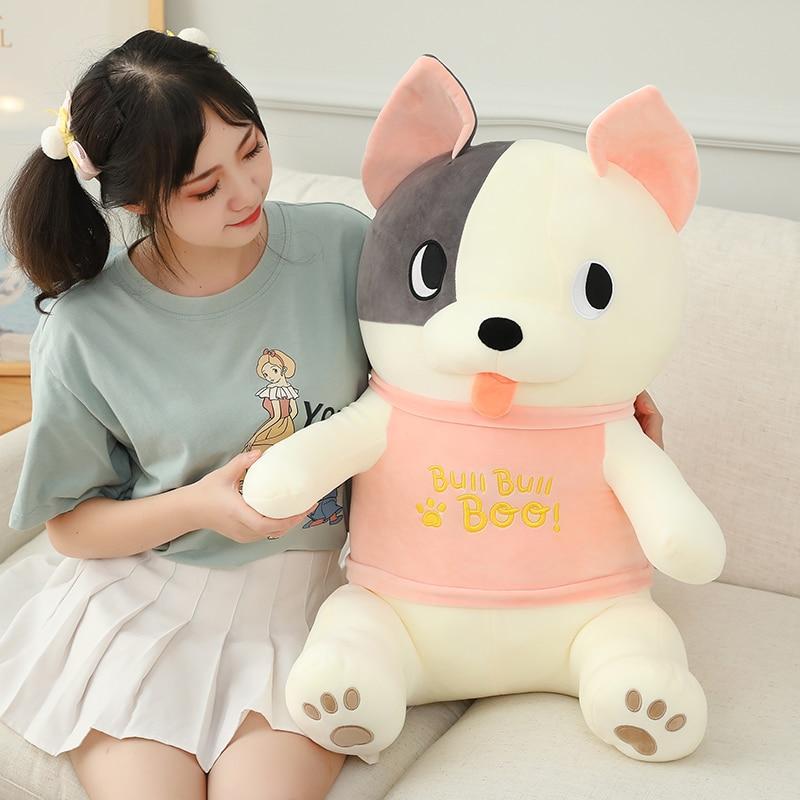 Bulldog plush toy doll