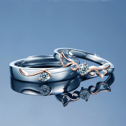Bague de couple Ailes d'ange