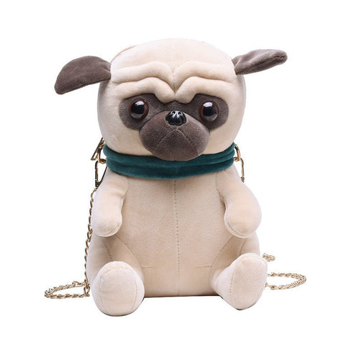 Sac en peluche pour femme en forme de poupée