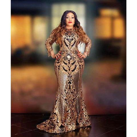 Robe de soirée à sequins