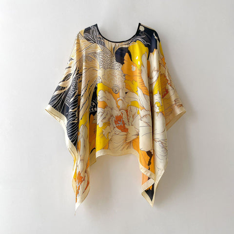 Silk Scarf Artificial Silk Sunscreen Scarf For Women Pullover Shawl - Fashionner