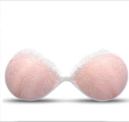 Buy Lace Invisible Bra Gathered Breathable Invisible Bra Silicone Chest Underwear Wholesale online at Fashionner.