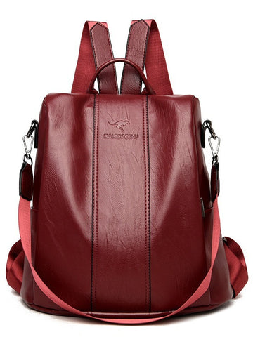 Sac à bandoulière, cuir souple, sac à dos tendance pour femme, sac à dos minimaliste pour étudiant