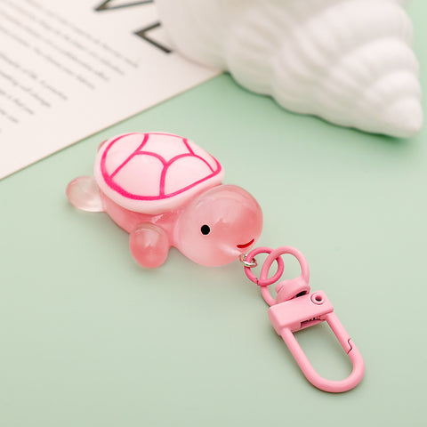 Porte-clés Petite Tortue Lumineuse Pendentif Mignon