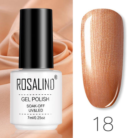 ROSALIND Gel Polish Set Manicure for Nails Semi Permanent Vernis top coat UV LED Gel Varnish Soak Off Nail Art Gel Nail Polish - Fashionner