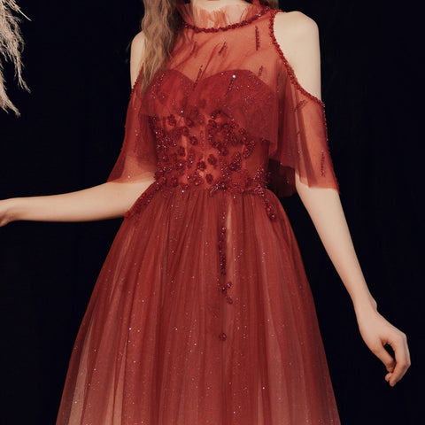 Robe de soirée de banquet de mariage pour femme